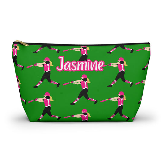 Fonyea Sports Softball Accessory Makeup Pouch Bag