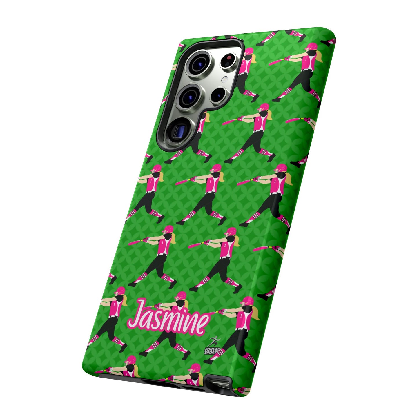 Personalized Softball Girl Tough Phone Case, Fonyea Sports