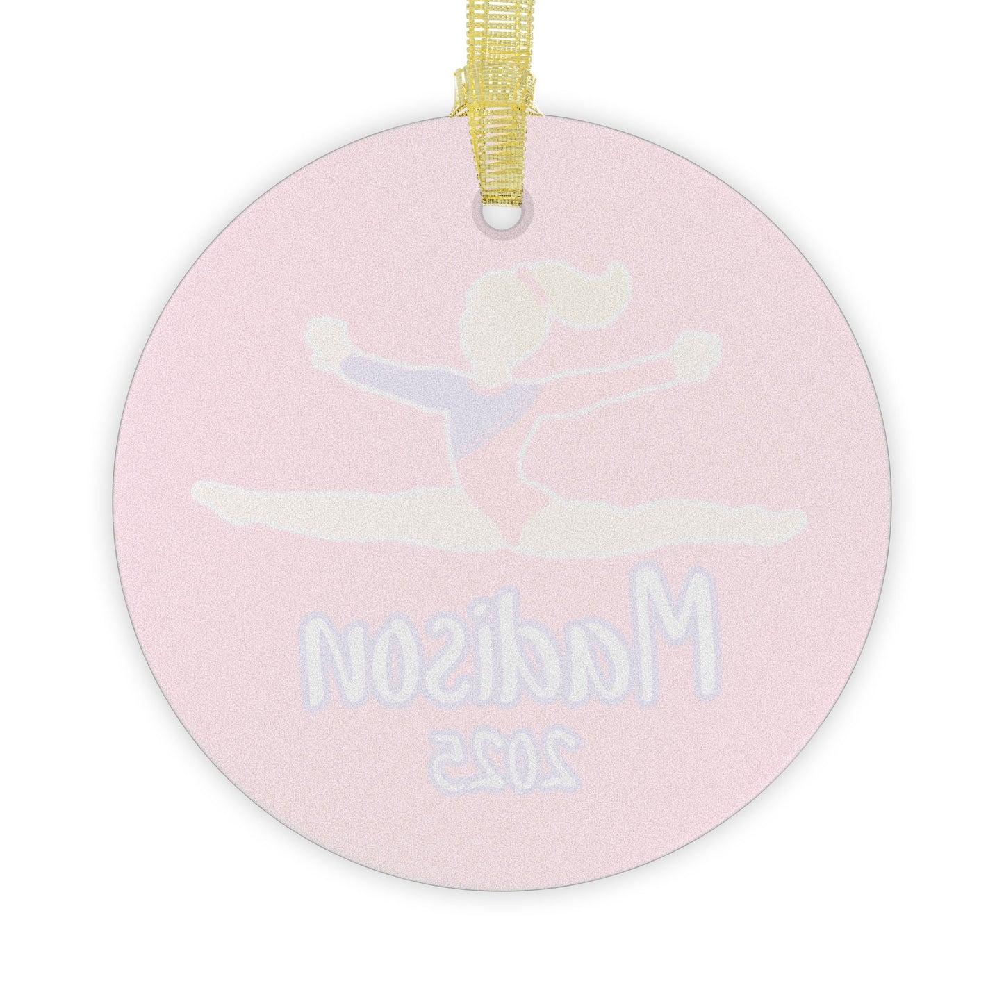 Personalized Gymnast, Gymnastics Glass Ornament, Fonyea Sports