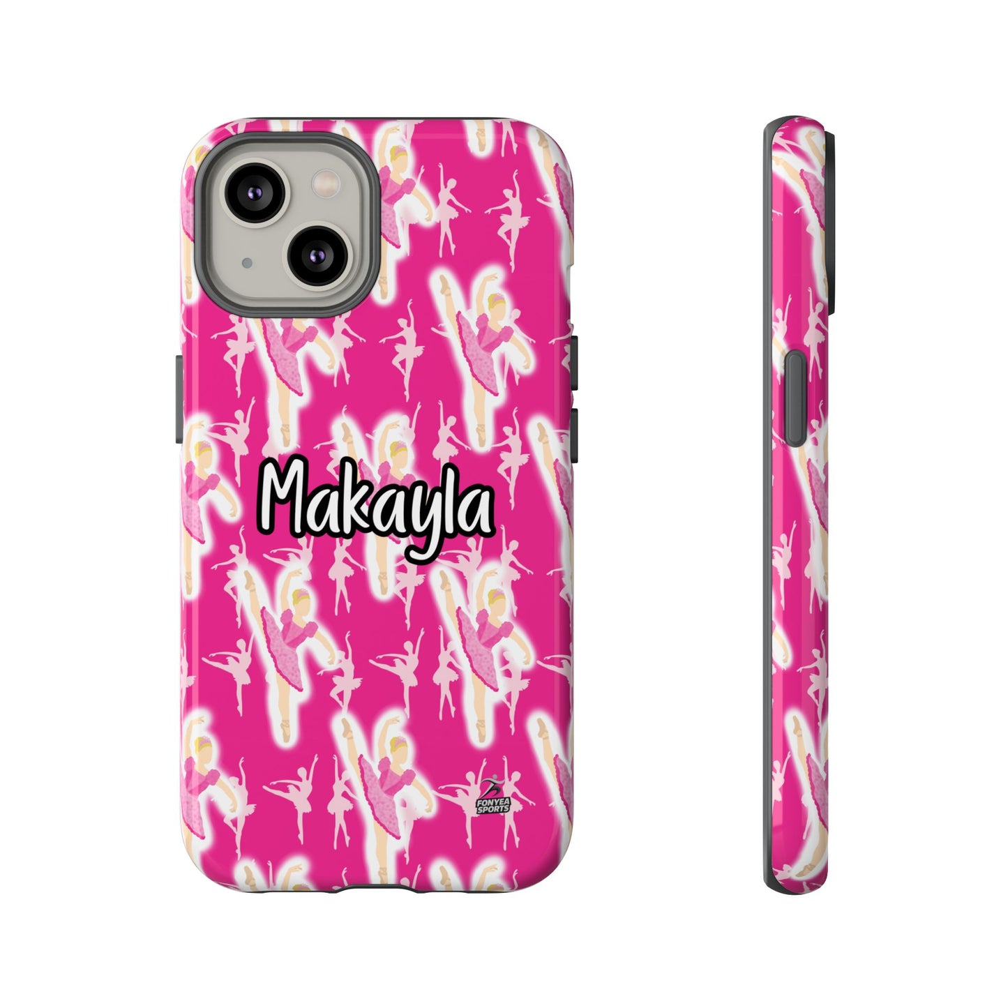 Personalized Ballerina Dancer Tough Phone Case, Fonyea Sports