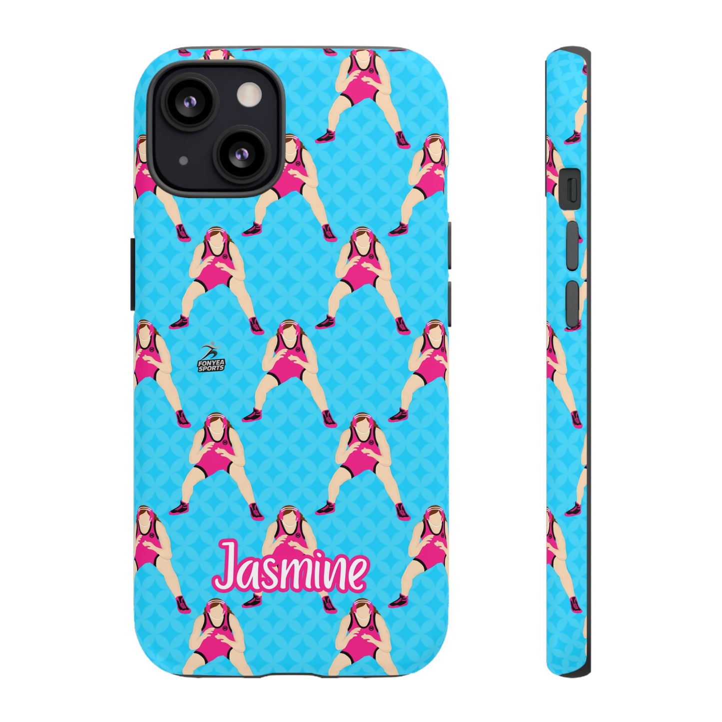 Personalized Wrestler Girl Tough Phone Case, Fonyea Sports