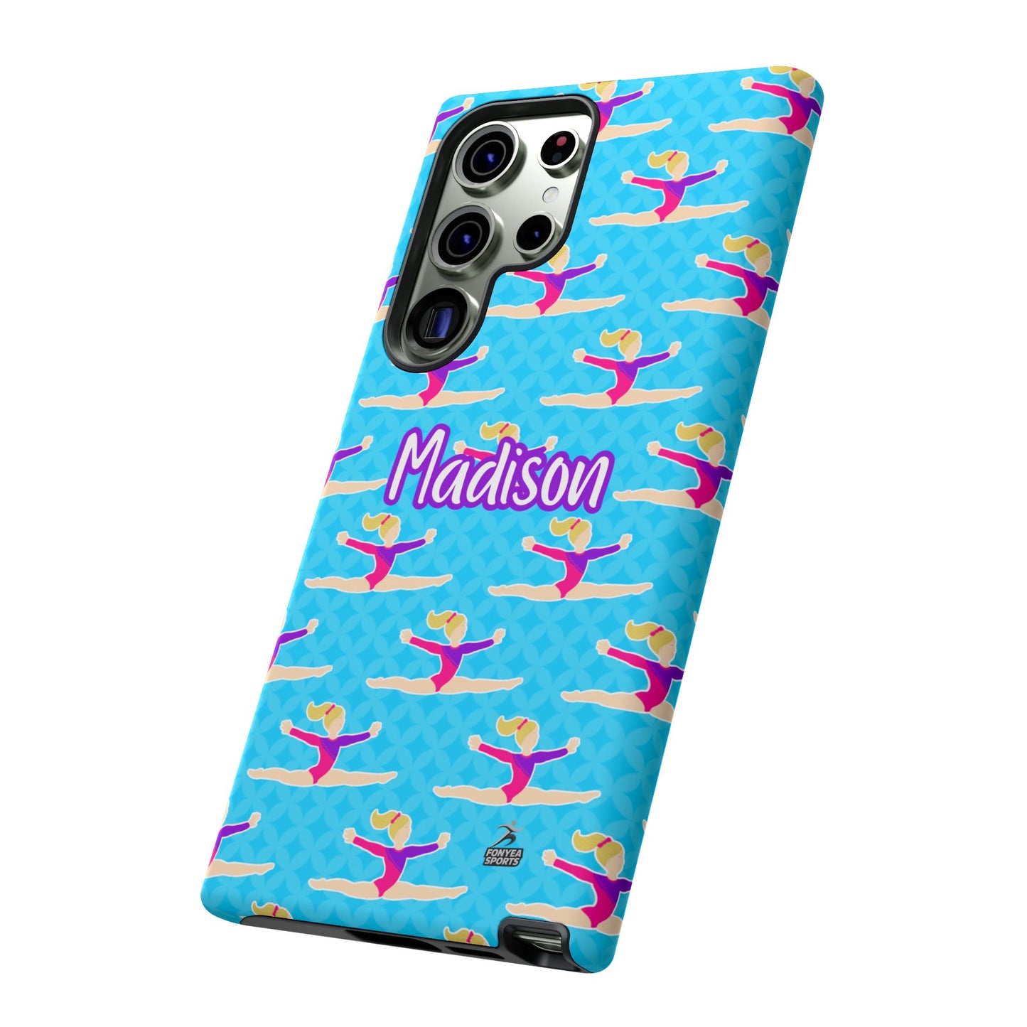 Personalized Gymnast BlueTough Phone Case, Fonyea Sports