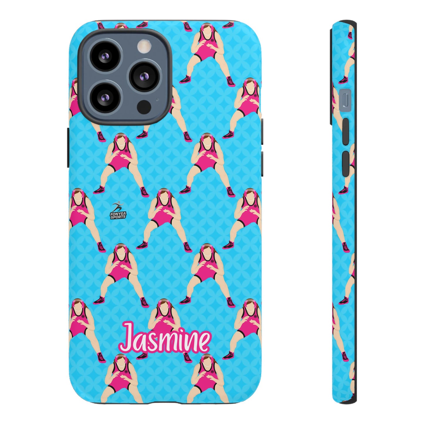 Personalized Wrestler Girl Tough Phone Case, Fonyea Sports