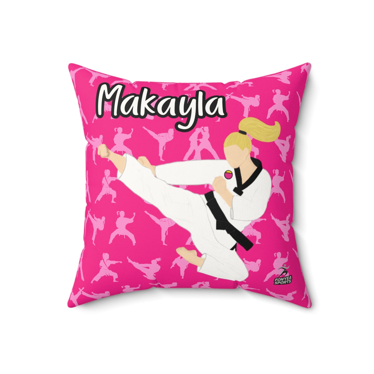 Fonyea Sports Martial Arts Girl Pillow