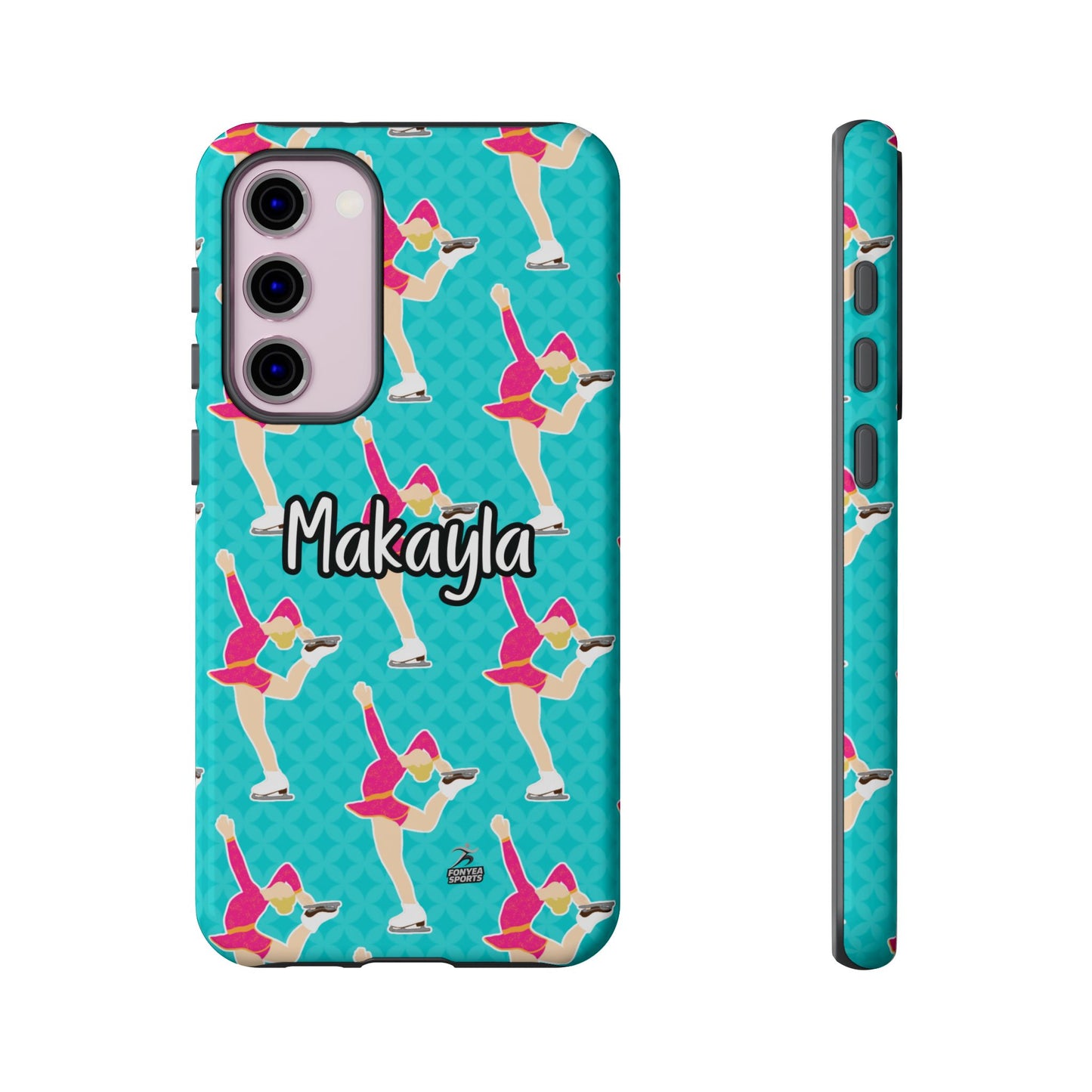 Personalized Figure Ice Skater Girl Tough Phone Case, Fonyea Sports