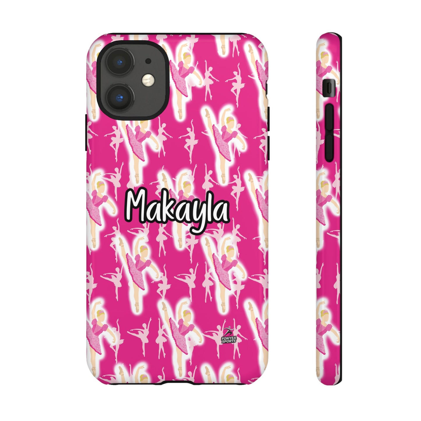 Personalized Ballerina Dancer Tough Phone Case, Fonyea Sports