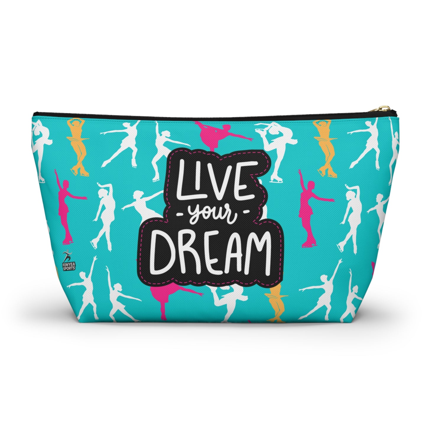Fonyea Sports Figure Skater Accessory Makeup Pouch Bag