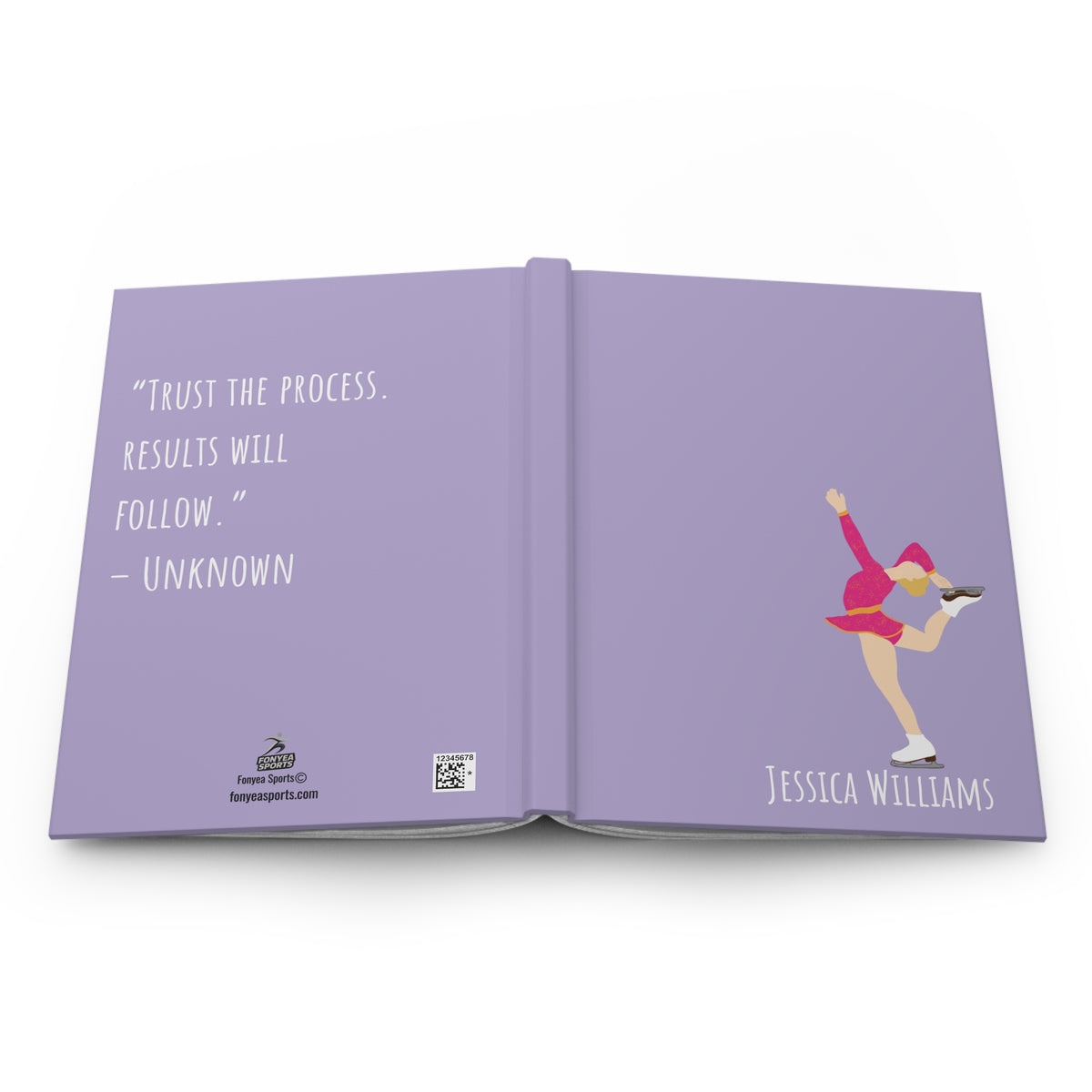 Figure Skater Personalized Blank Lined Journal — Hardback Edition