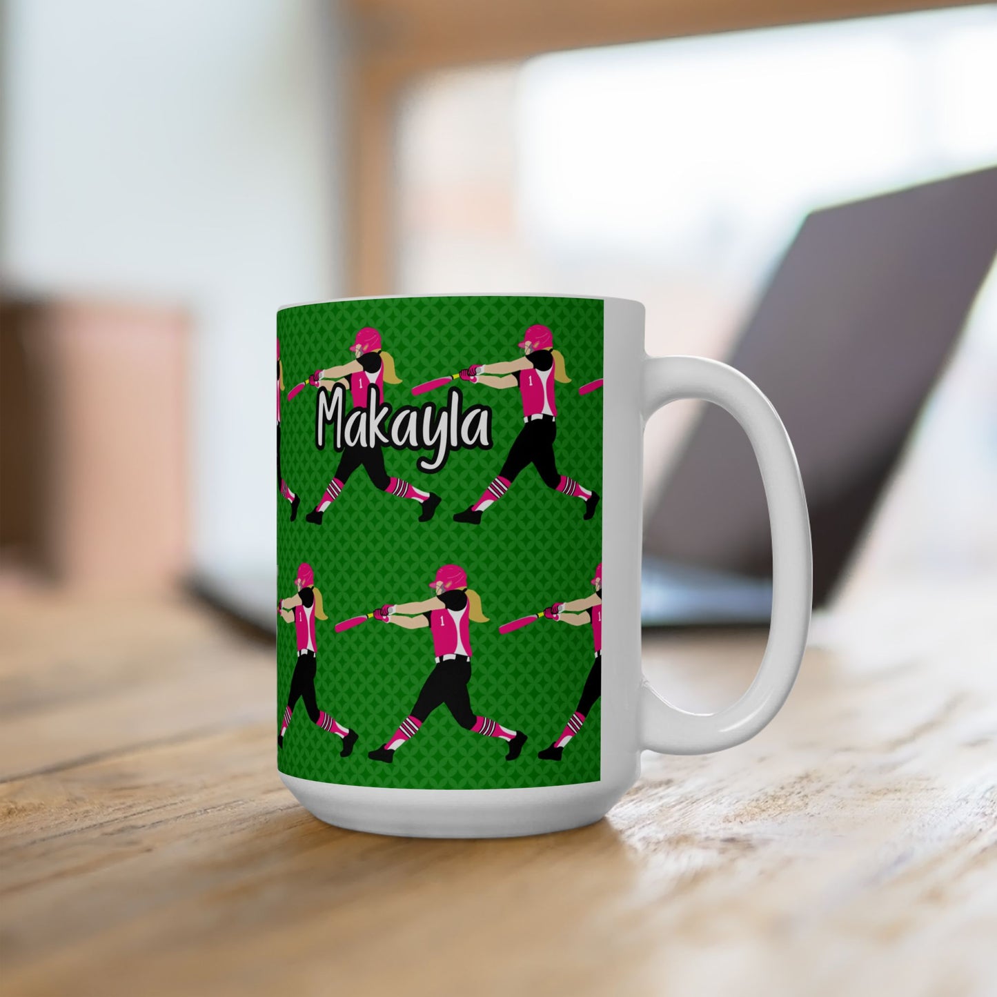 Personalized Softball Ceramic Mug  (11oz/15oz)