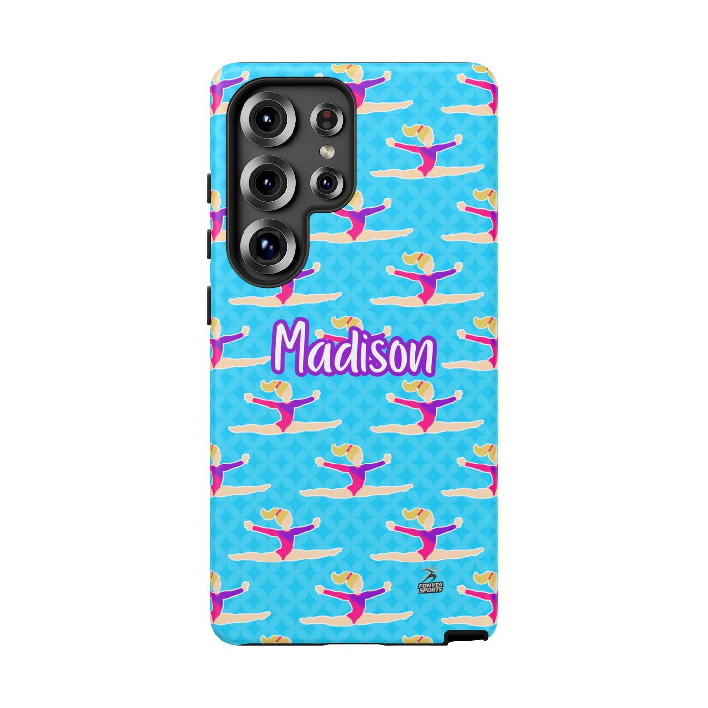Personalized Gymnast BlueTough Phone Case, Fonyea Sports