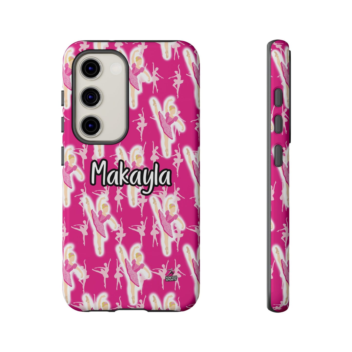 Personalized Ballerina Dancer Tough Phone Case, Fonyea Sports