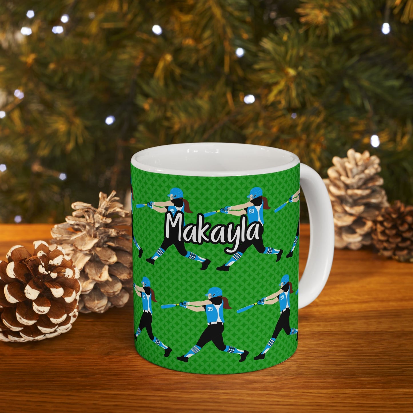 Personalized Softball Ceramic Mug  (11oz/15oz)