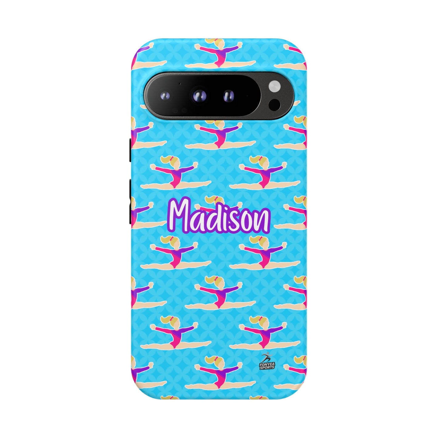 Personalized Gymnast BlueTough Phone Case, Fonyea Sports