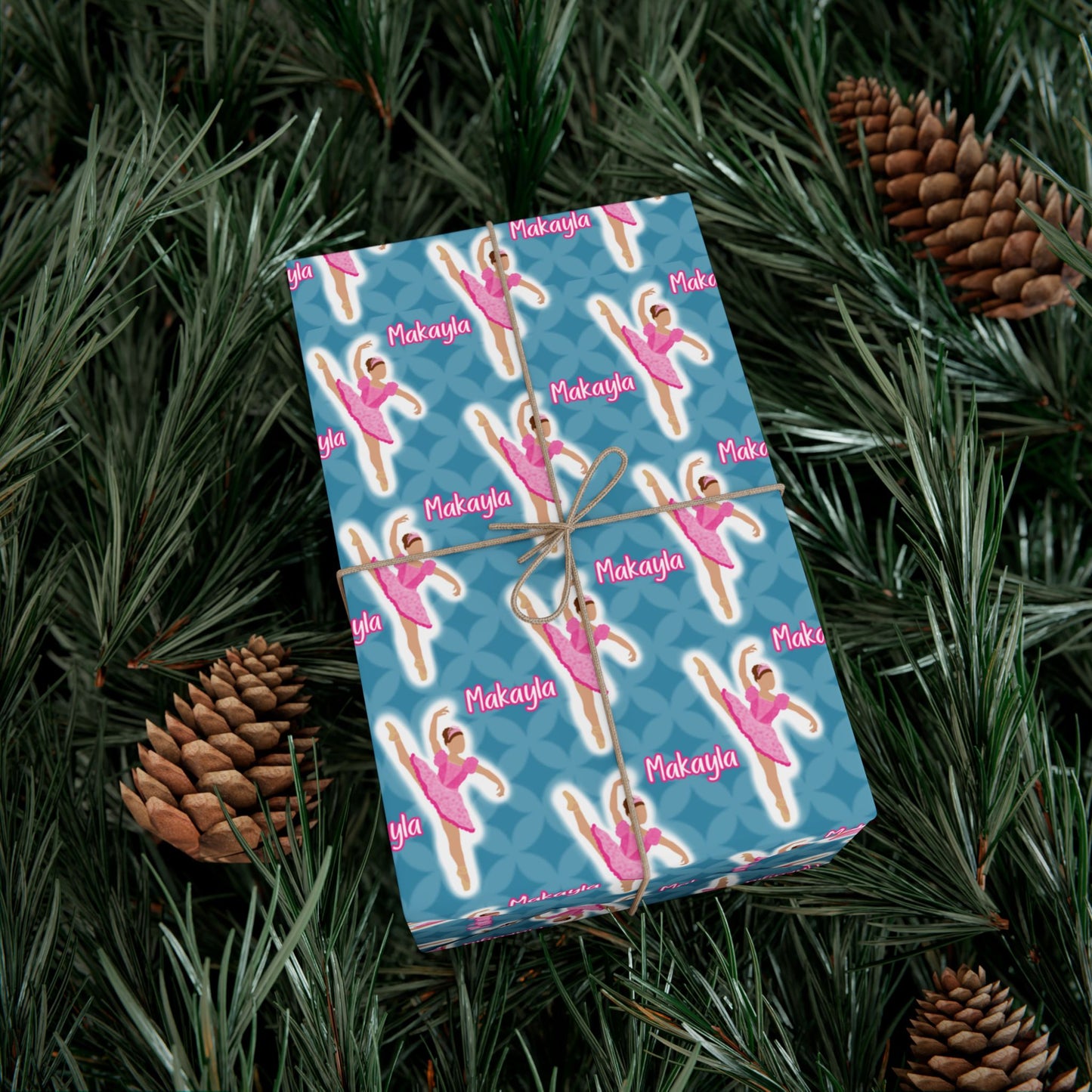 Personalized Ballerina Wrapping Paper, Fonyea Sports