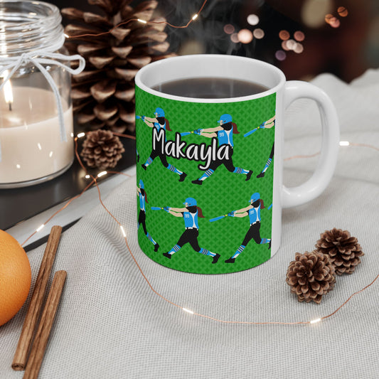 Personalized Softball Ceramic Mug  (11oz/15oz)