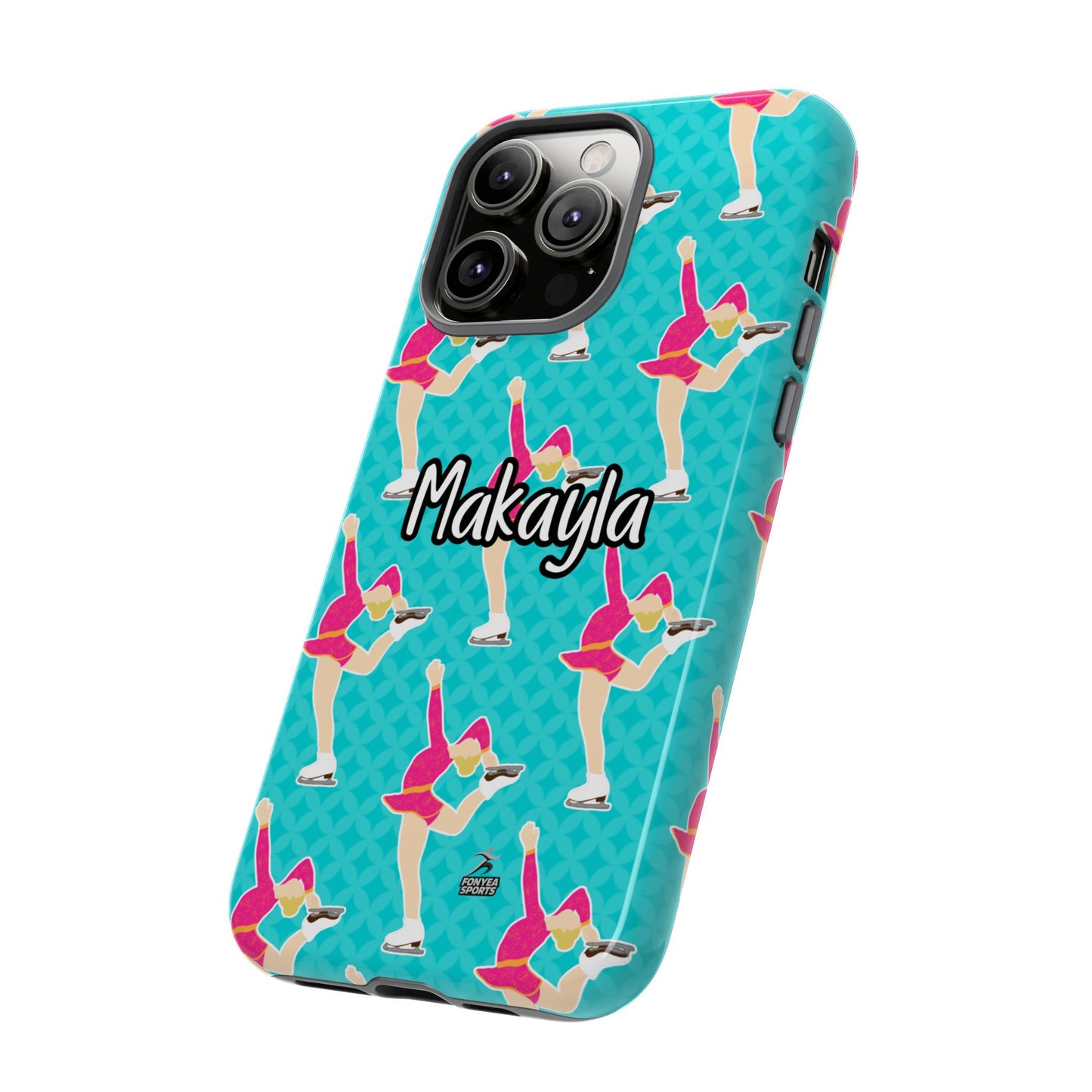 Personalized Figure Ice Skater Girl Tough Phone Case, Fonyea Sports