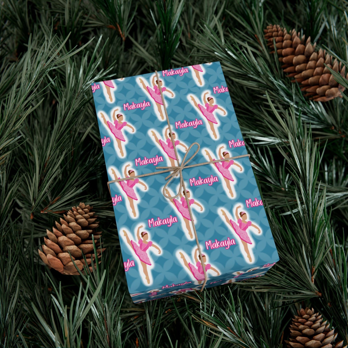 Personalized Ballerina Wrapping Paper, Fonyea Sports
