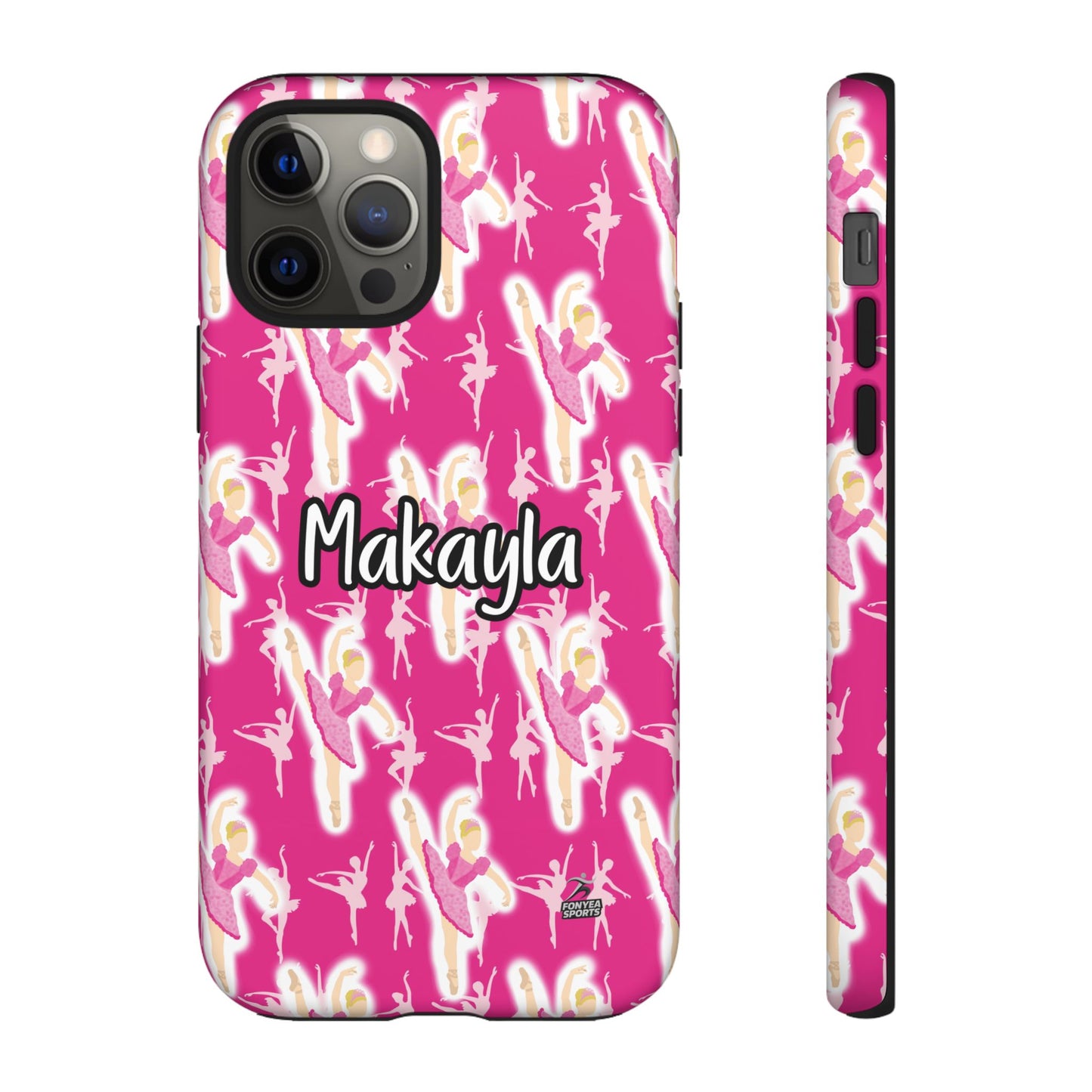 Personalized Ballerina Dancer Tough Phone Case, Fonyea Sports