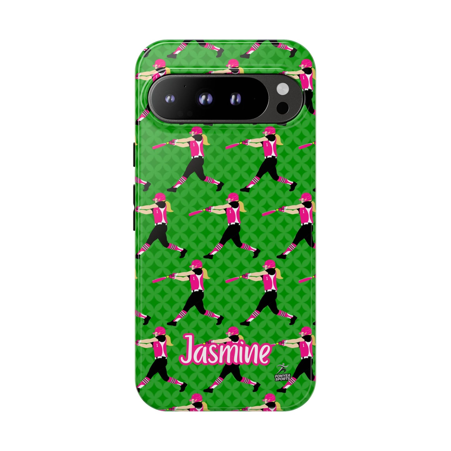 Personalized Softball Girl Tough Phone Case, Fonyea Sports