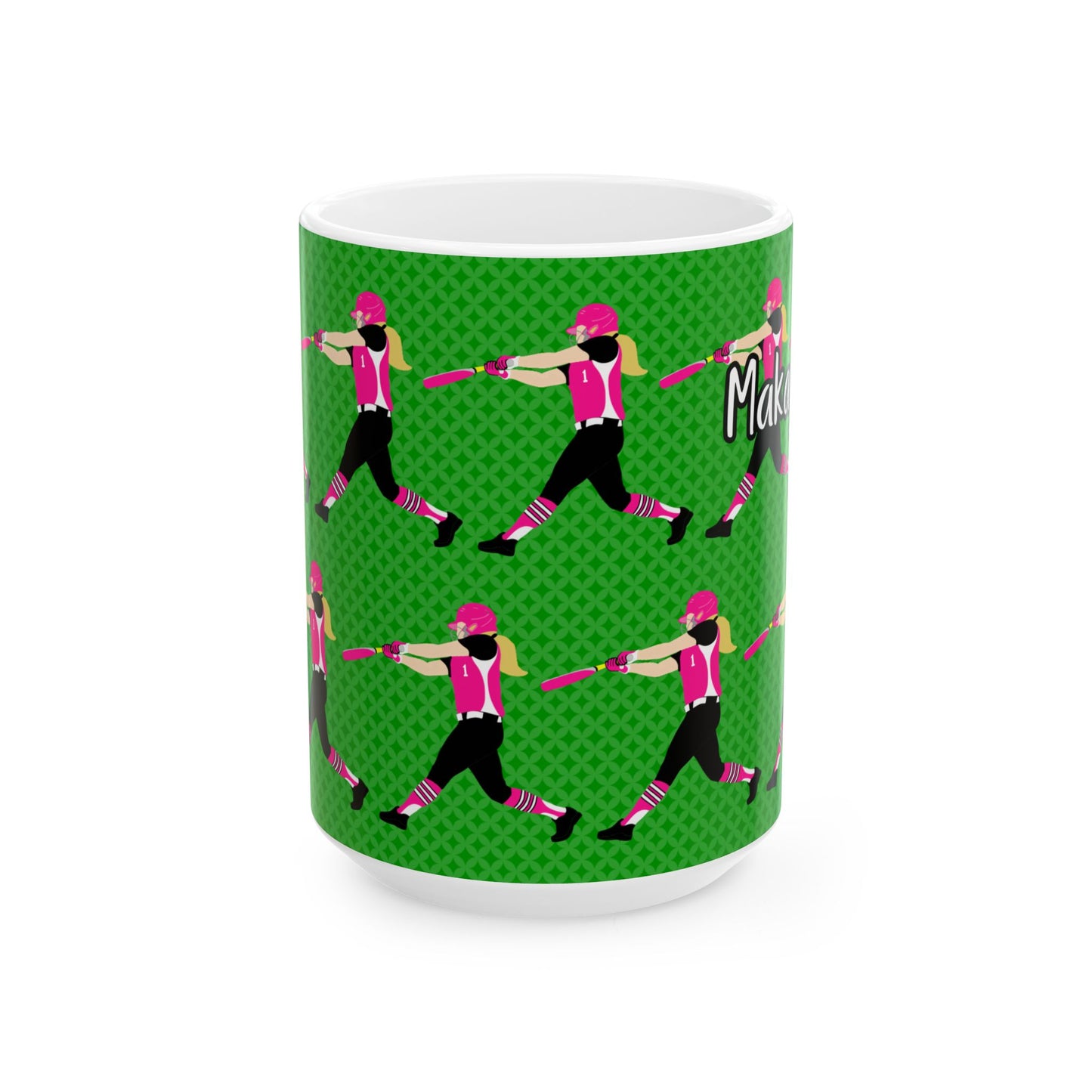 Personalized Softball Ceramic Mug  (11oz/15oz)