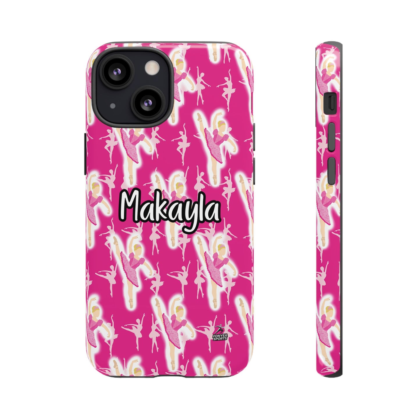 Personalized Ballerina Dancer Tough Phone Case, Fonyea Sports