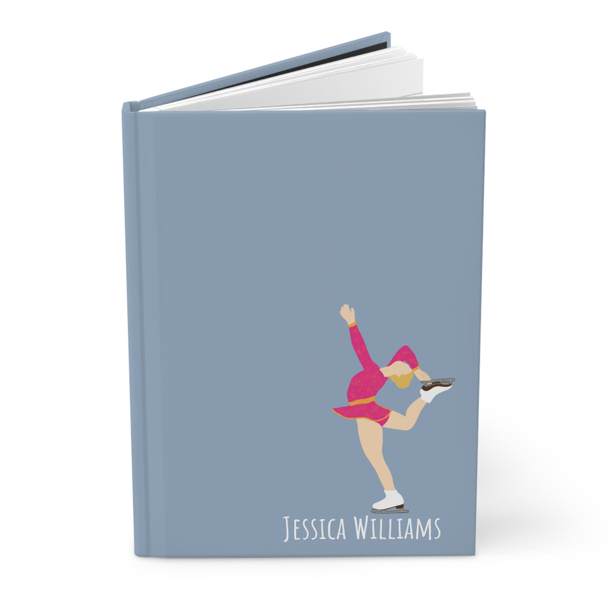 Figure Skater Personalized Blank Lined Journal — Hardback Edition