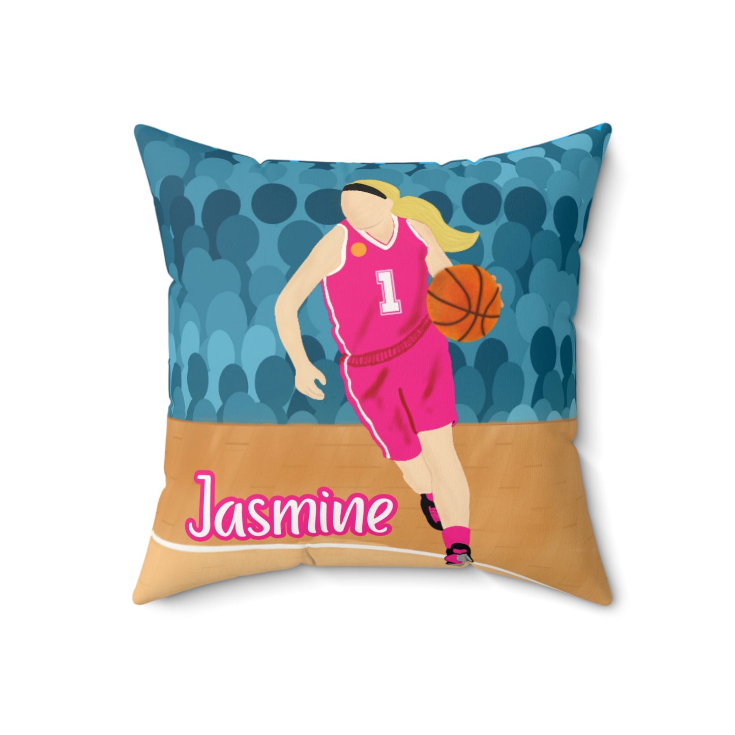 Fonyea Sports Basketball Girl Pillow