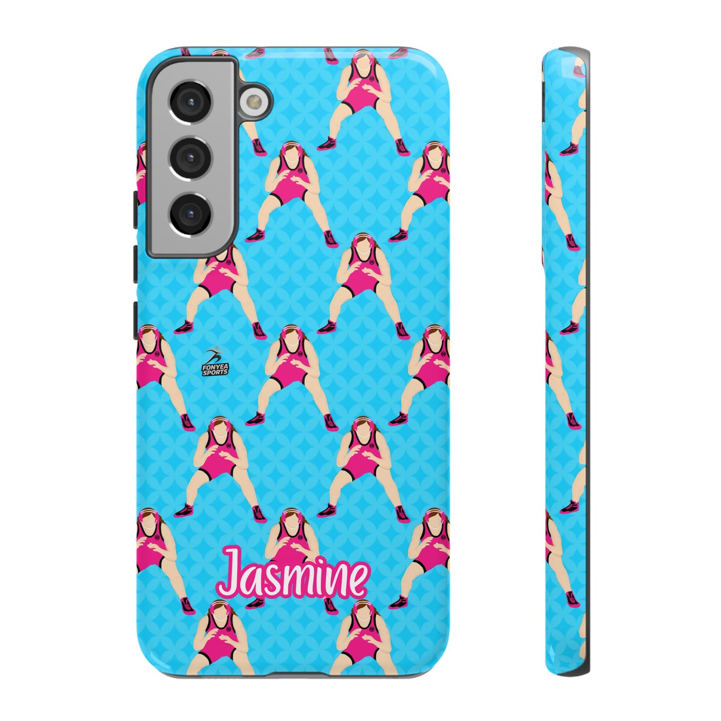 Personalized Wrestler Girl Tough Phone Case, Fonyea Sports