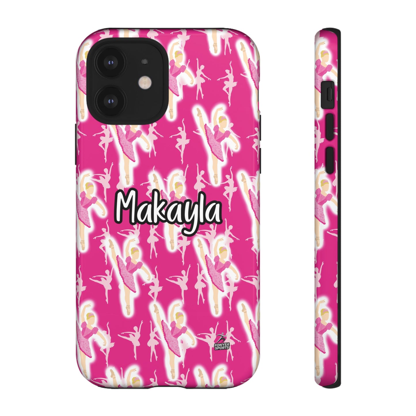 Personalized Ballerina Dancer Tough Phone Case, Fonyea Sports