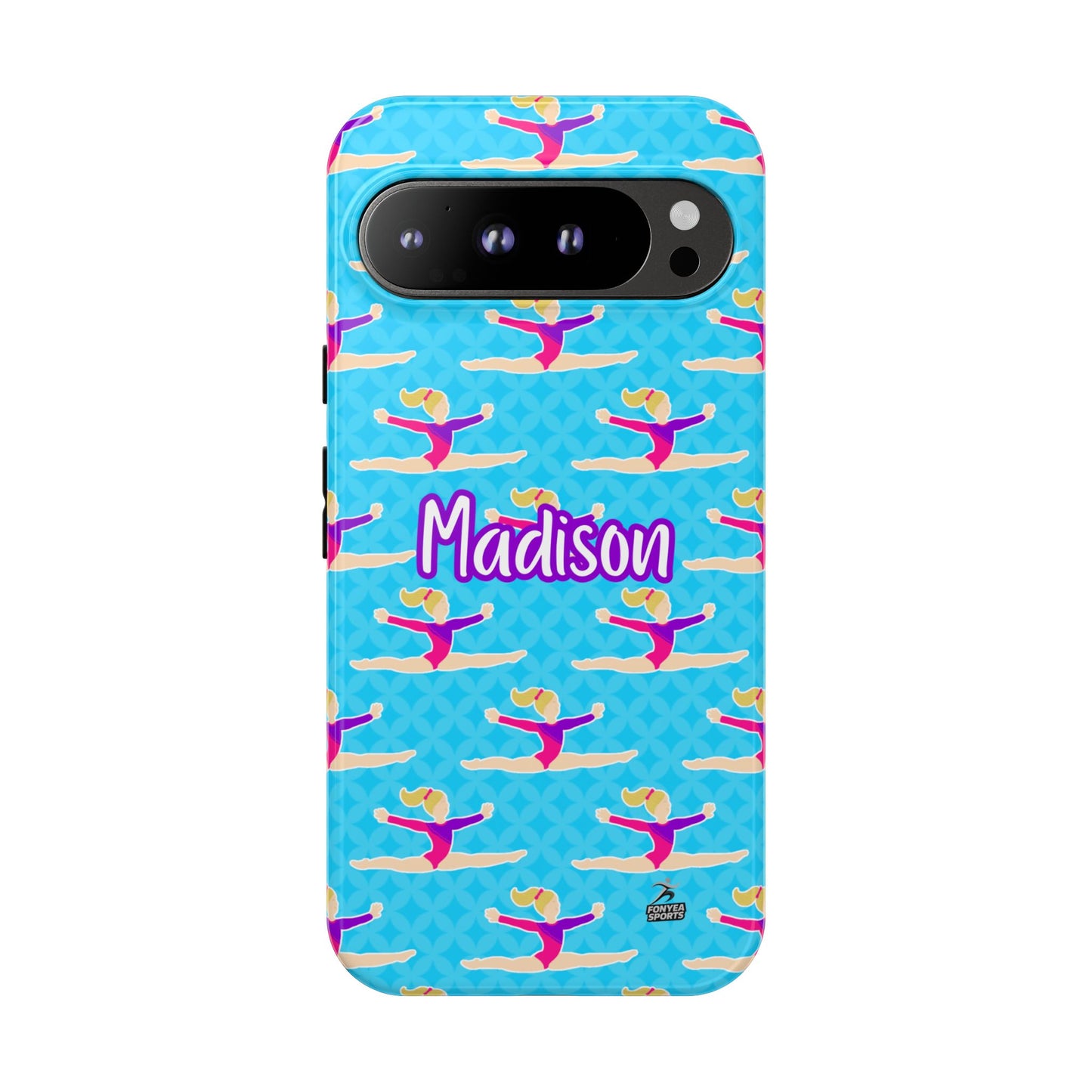 Personalized Gymnast BlueTough Phone Case, Fonyea Sports