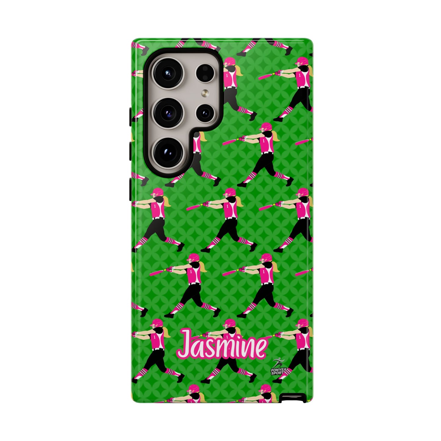 Personalized Softball Girl Tough Phone Case, Fonyea Sports