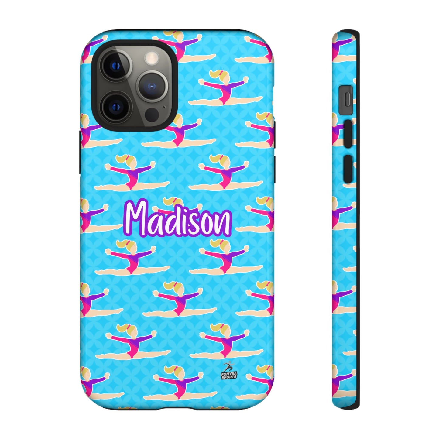 Personalized Gymnast BlueTough Phone Case, Fonyea Sports