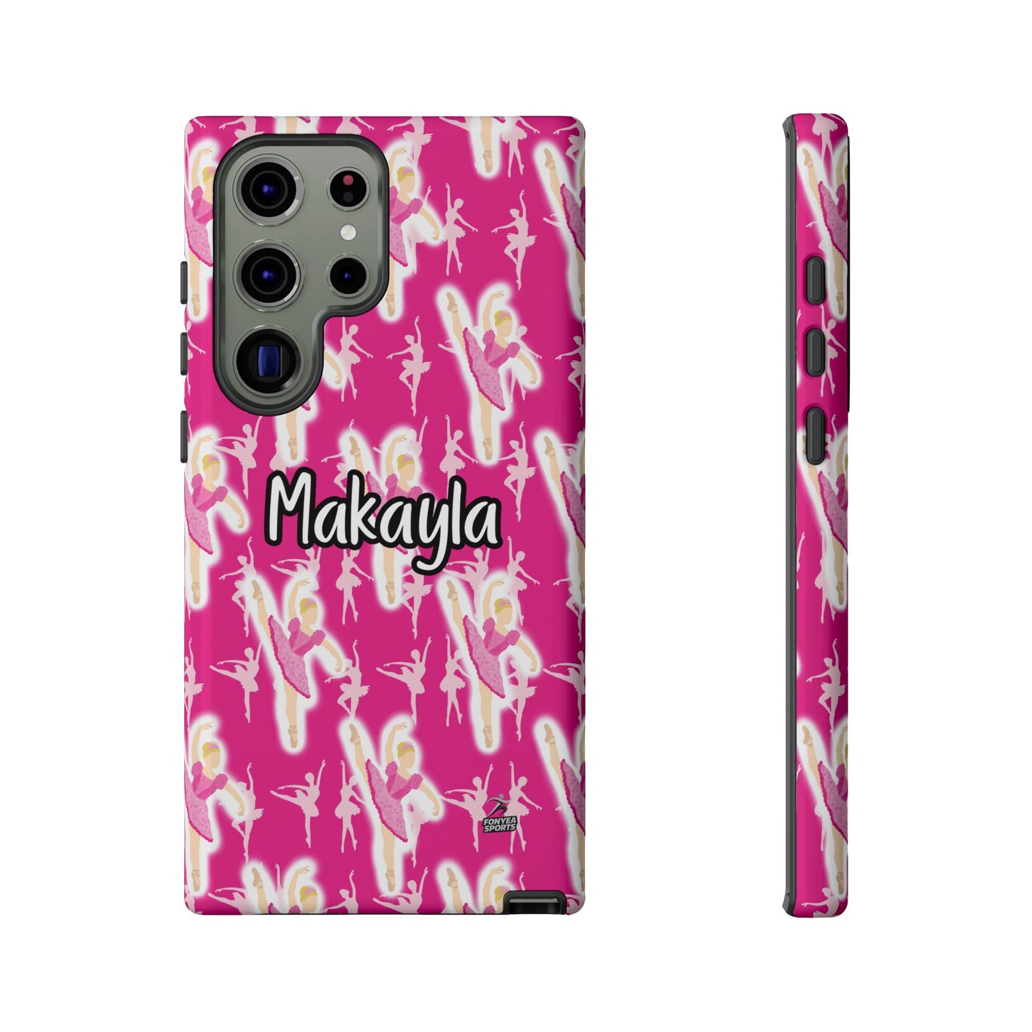 Personalized Ballerina Dancer Tough Phone Case, Fonyea Sports