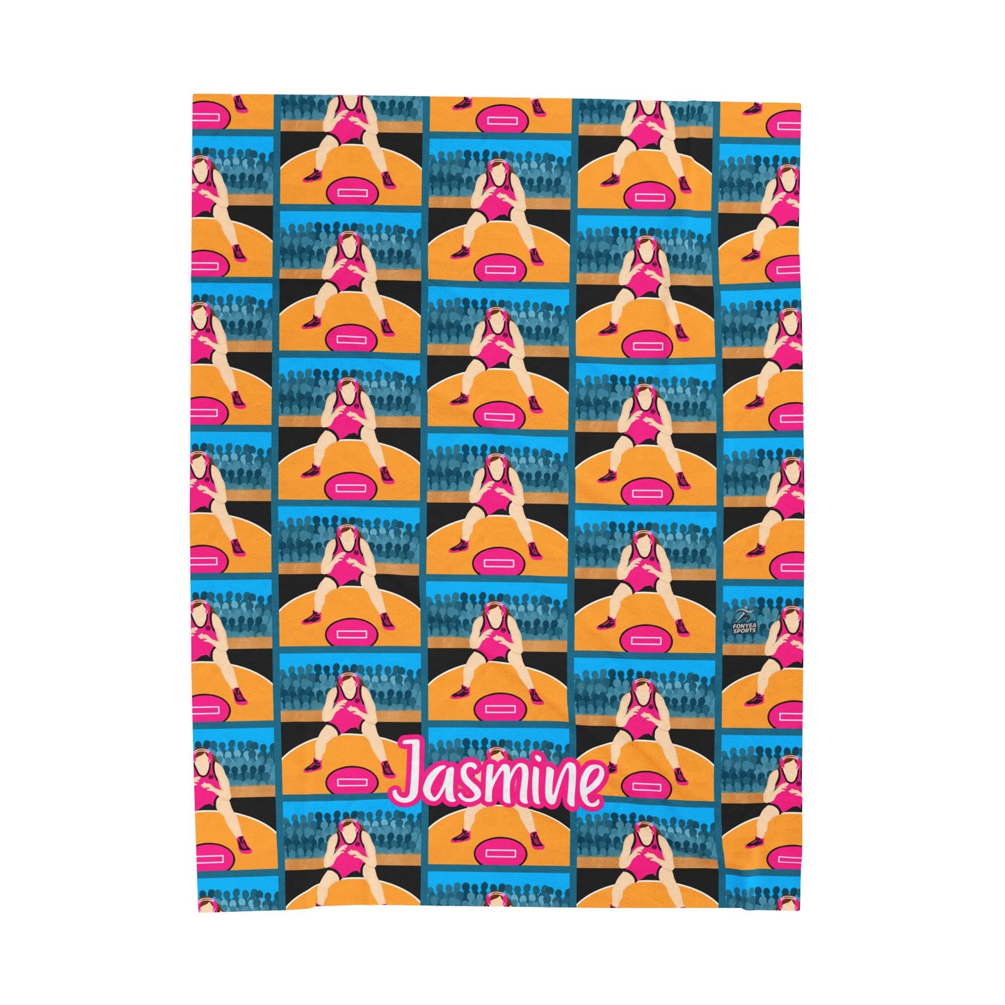 Fonyea Sports Wrestler Girl Blanket (Three Sizes)