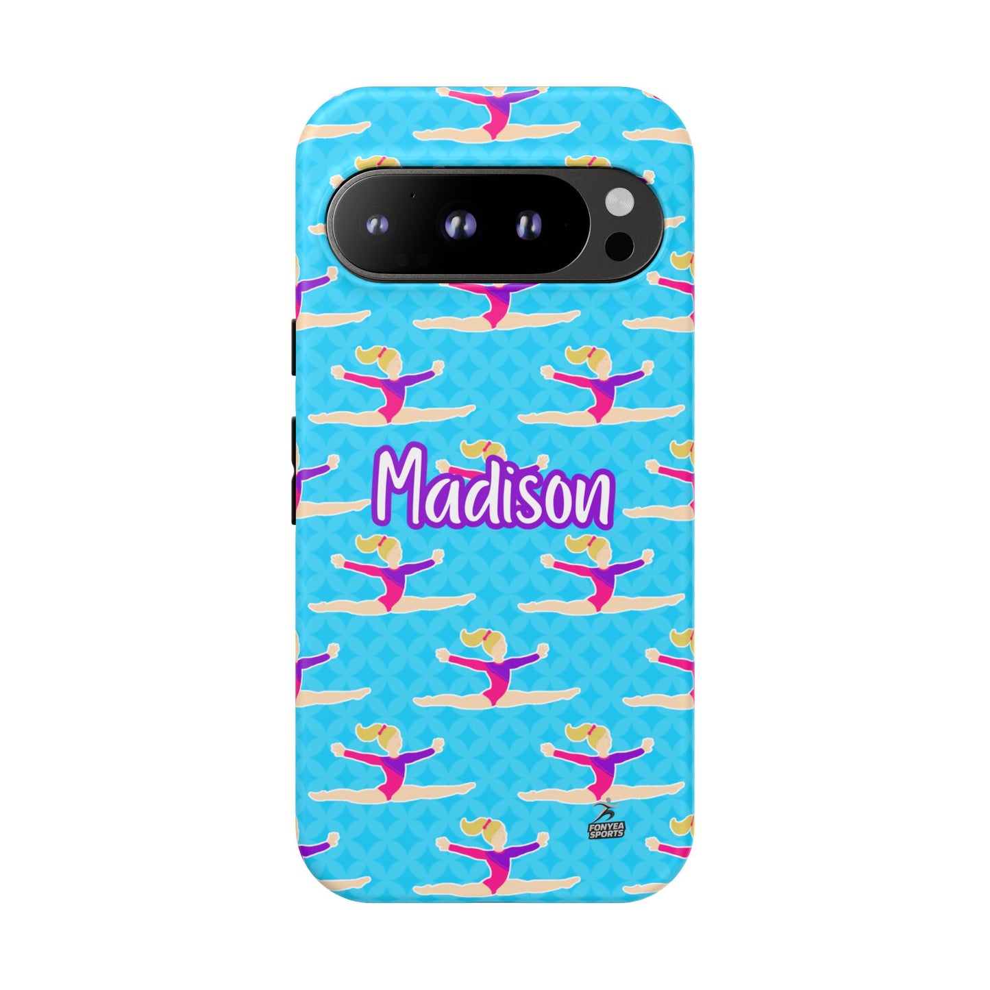 Personalized Gymnast BlueTough Phone Case, Fonyea Sports
