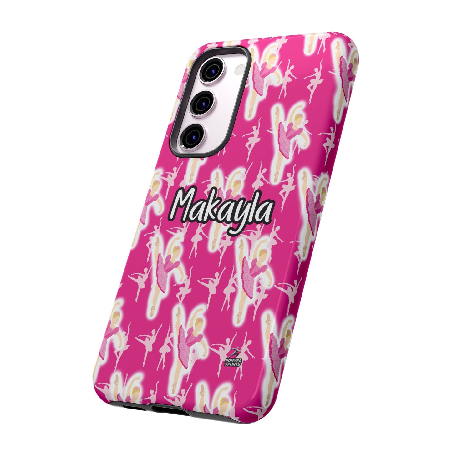 Personalized Ballerina Dancer Tough Phone Case, Fonyea Sports