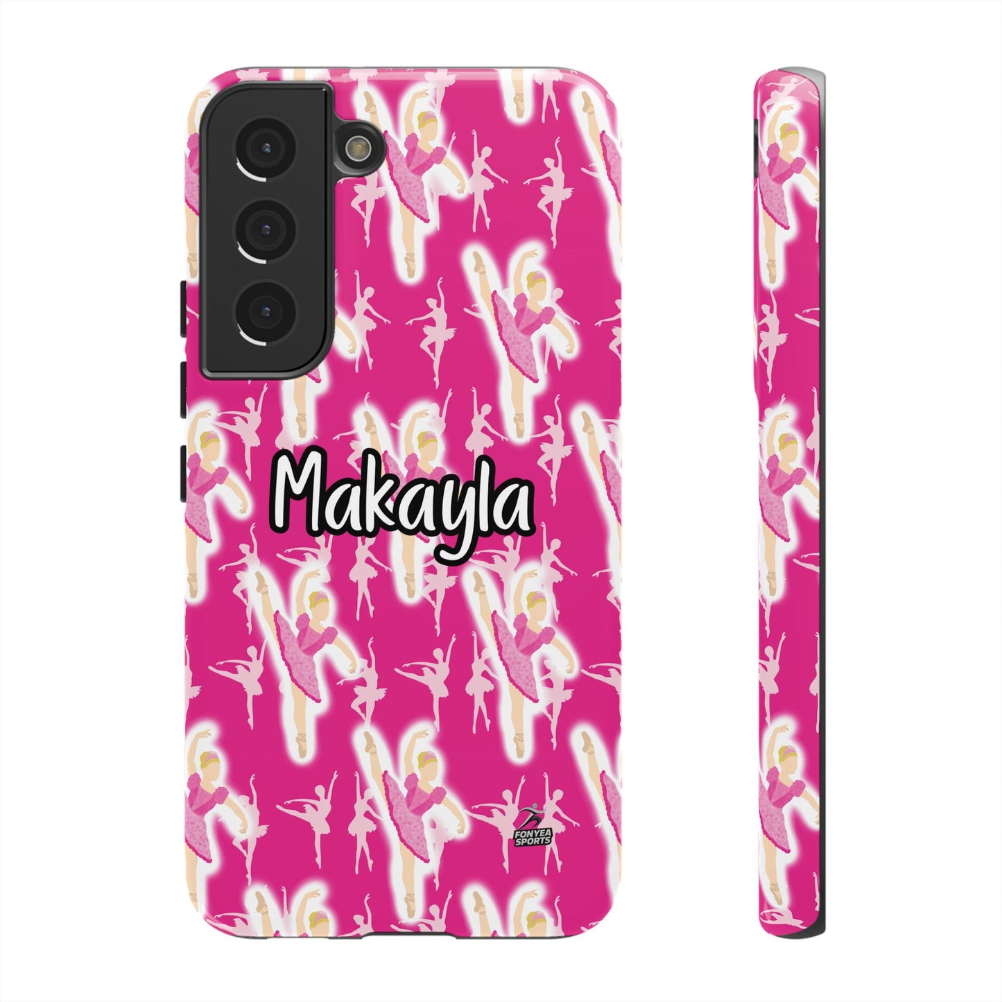 Personalized Ballerina Dancer Tough Phone Case, Fonyea Sports