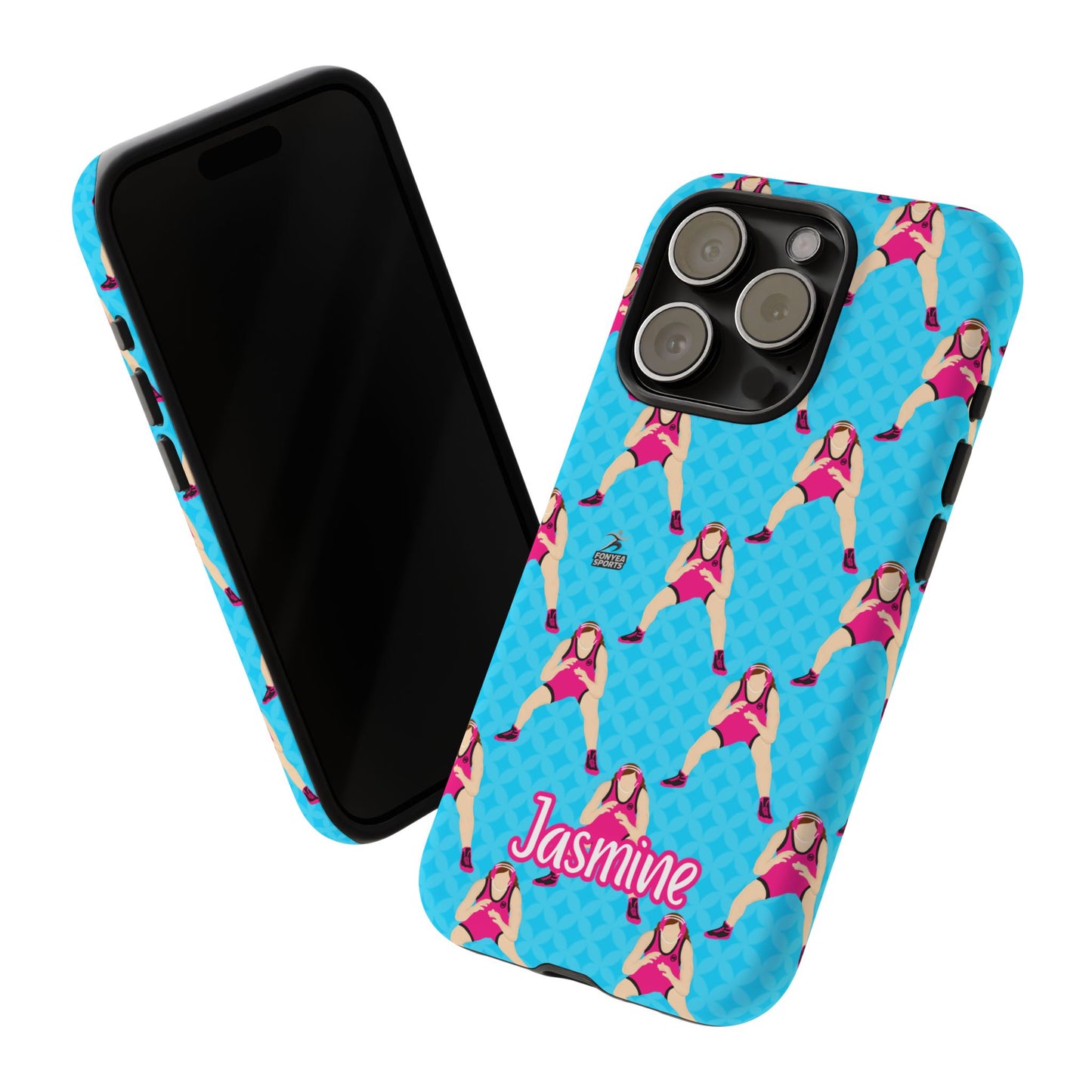 Personalized Wrestler Girl Tough Phone Case, Fonyea Sports