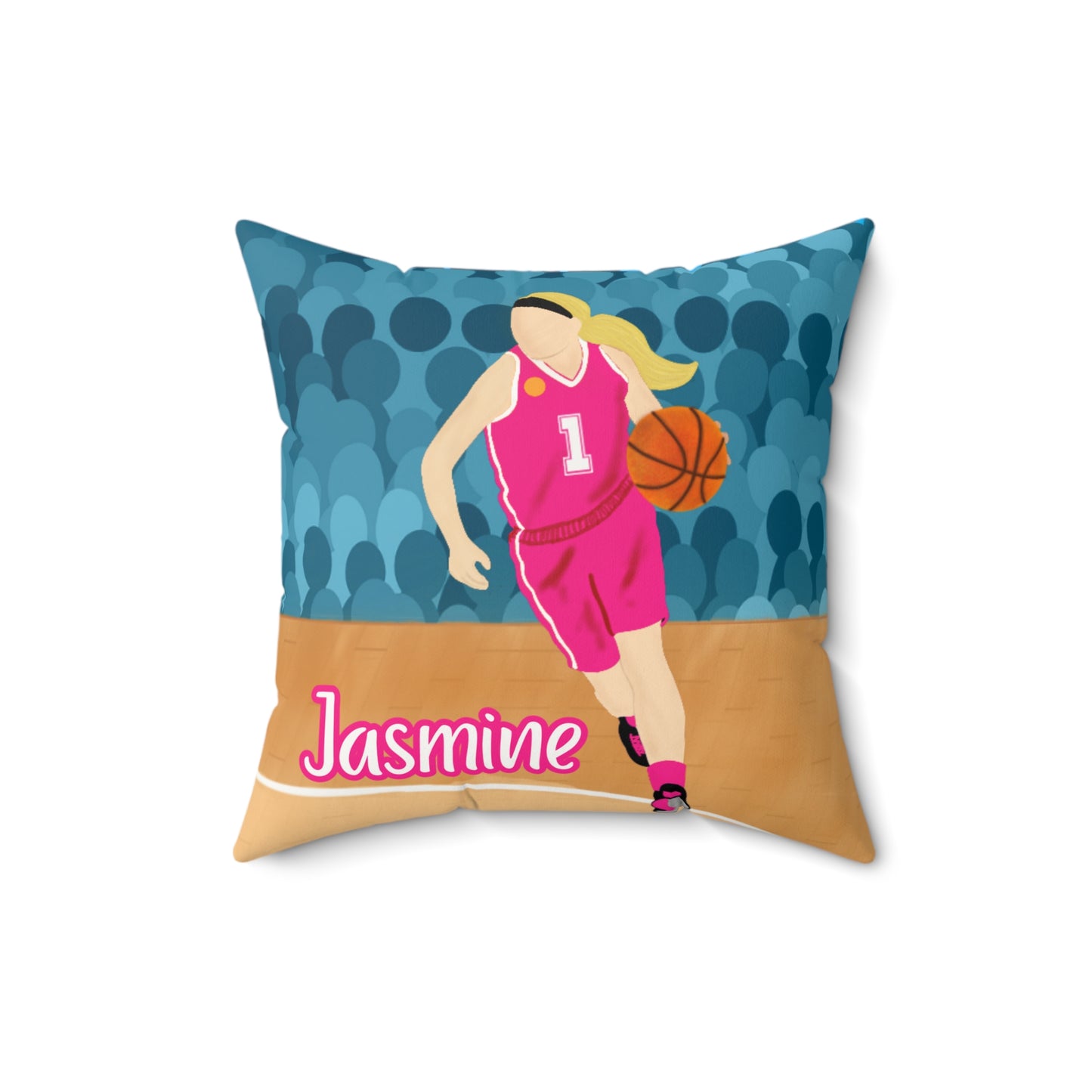 Fonyea Sports Basketball Girl Pillow