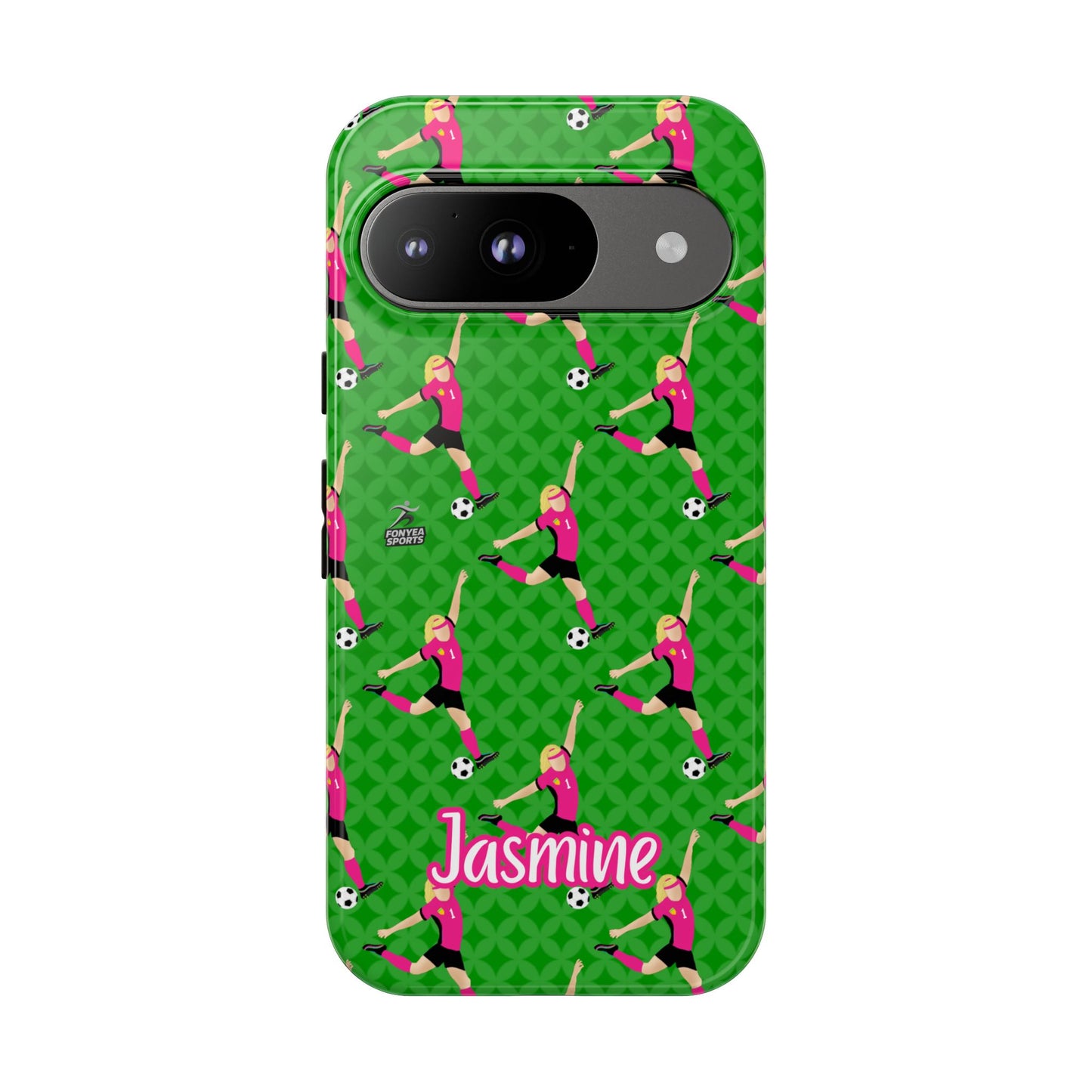 Personalized Soccer Girl Tough Phone Case, Fonyea Sports