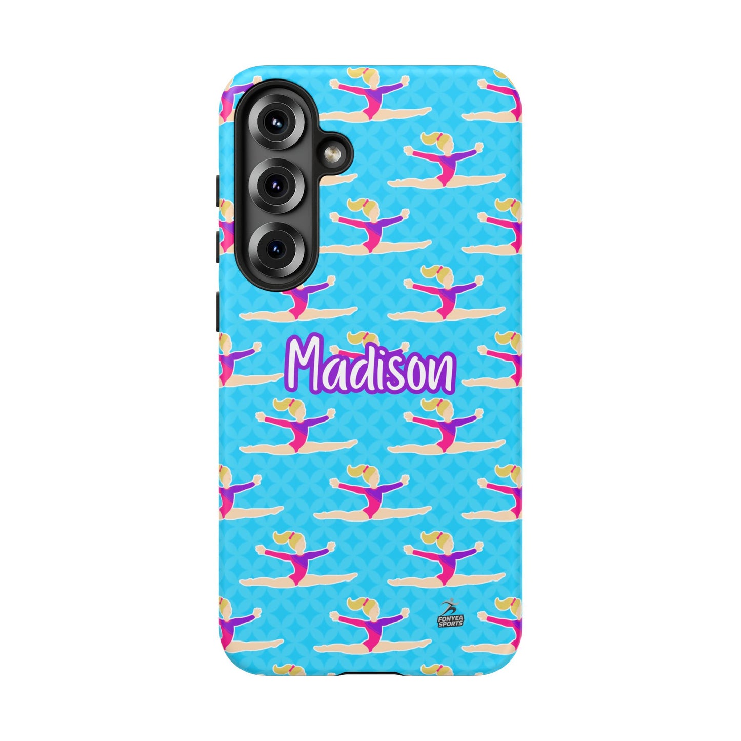 Personalized Gymnast BlueTough Phone Case, Fonyea Sports