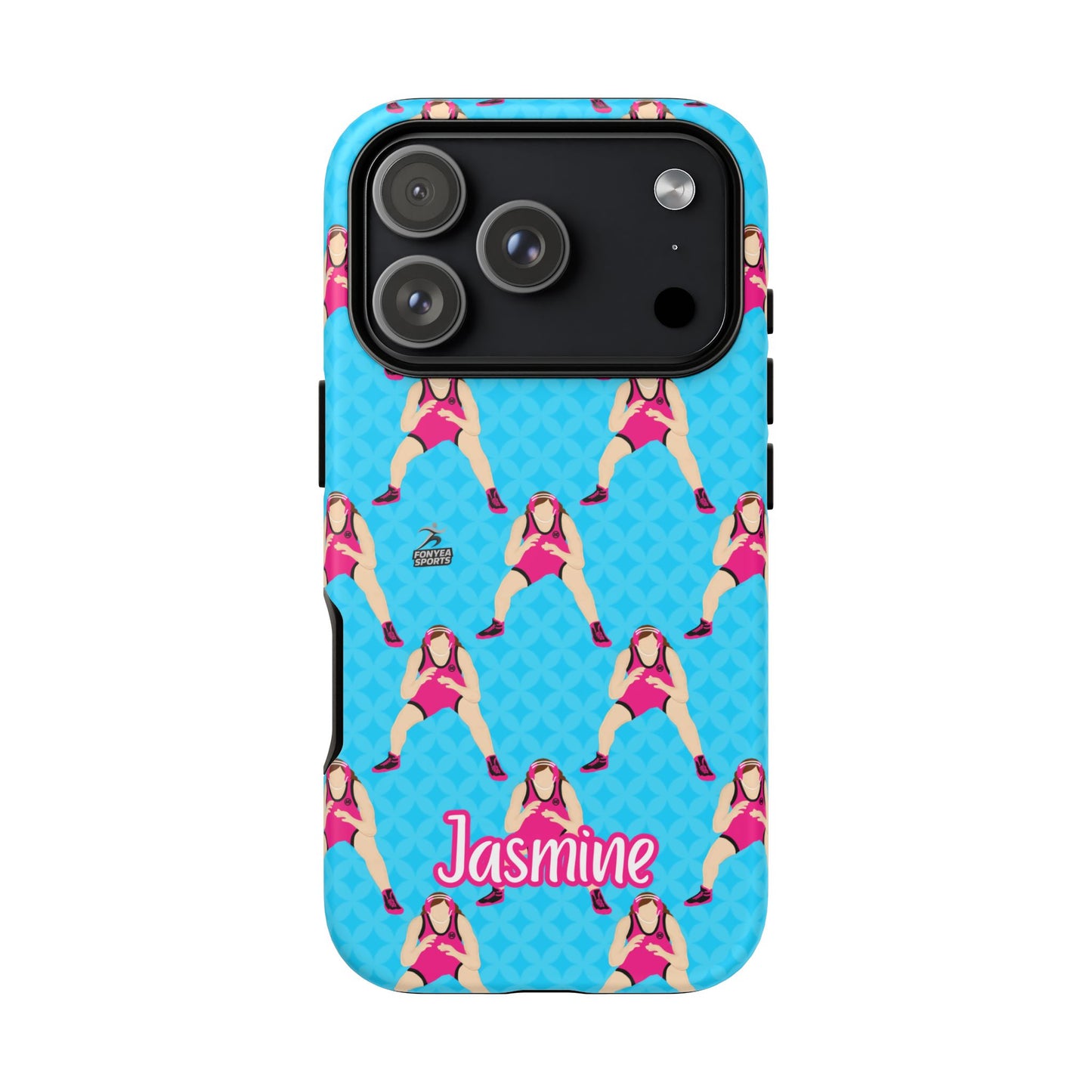Personalized Wrestler Girl Tough Phone Case, Fonyea Sports