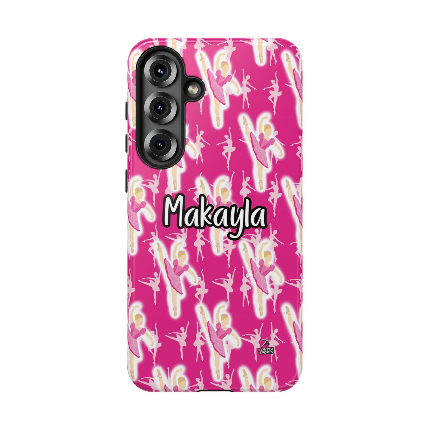 Personalized Ballerina Dancer Tough Phone Case, Fonyea Sports