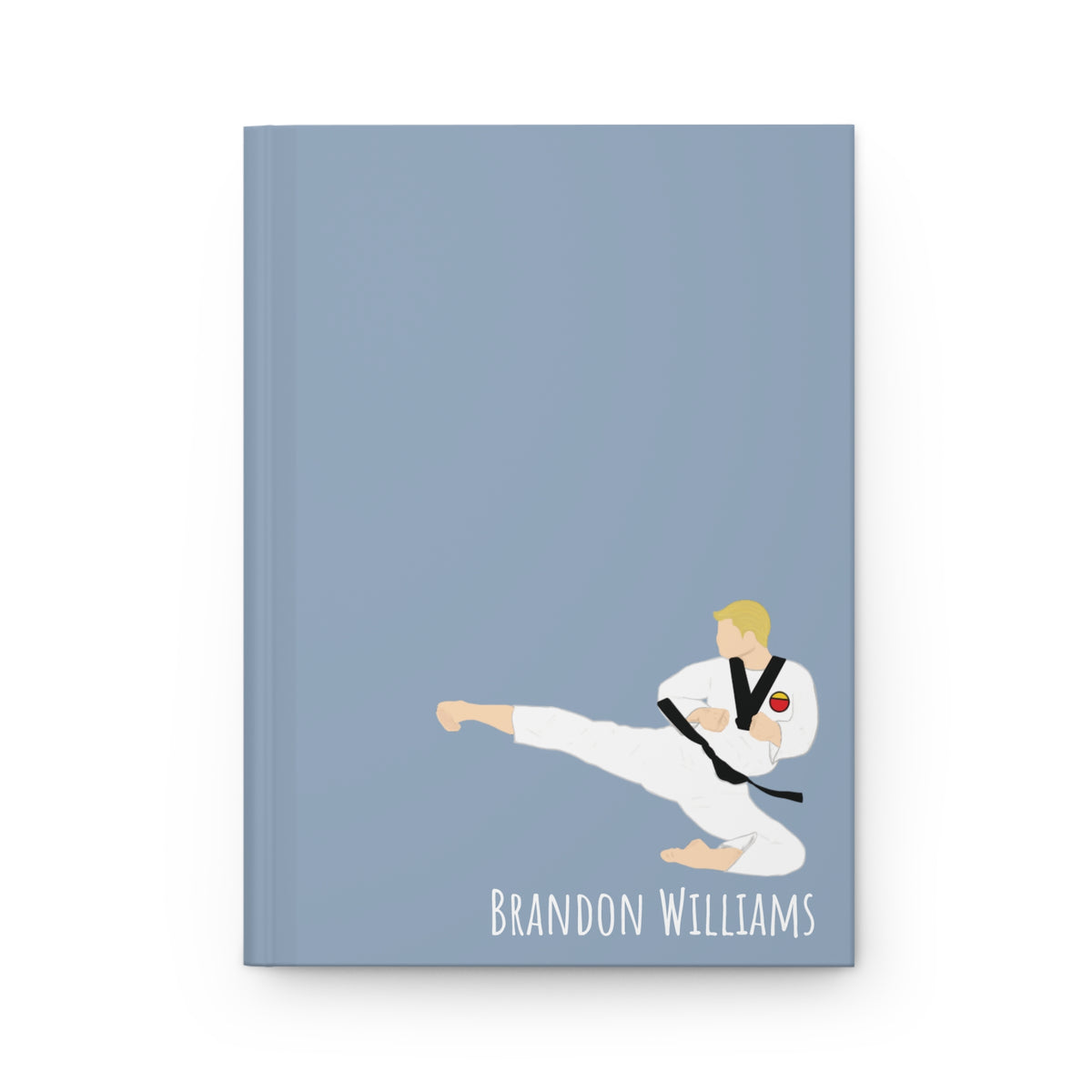 Martial Arts Boy Personalized Blank Lined Journal — Hardback Edition