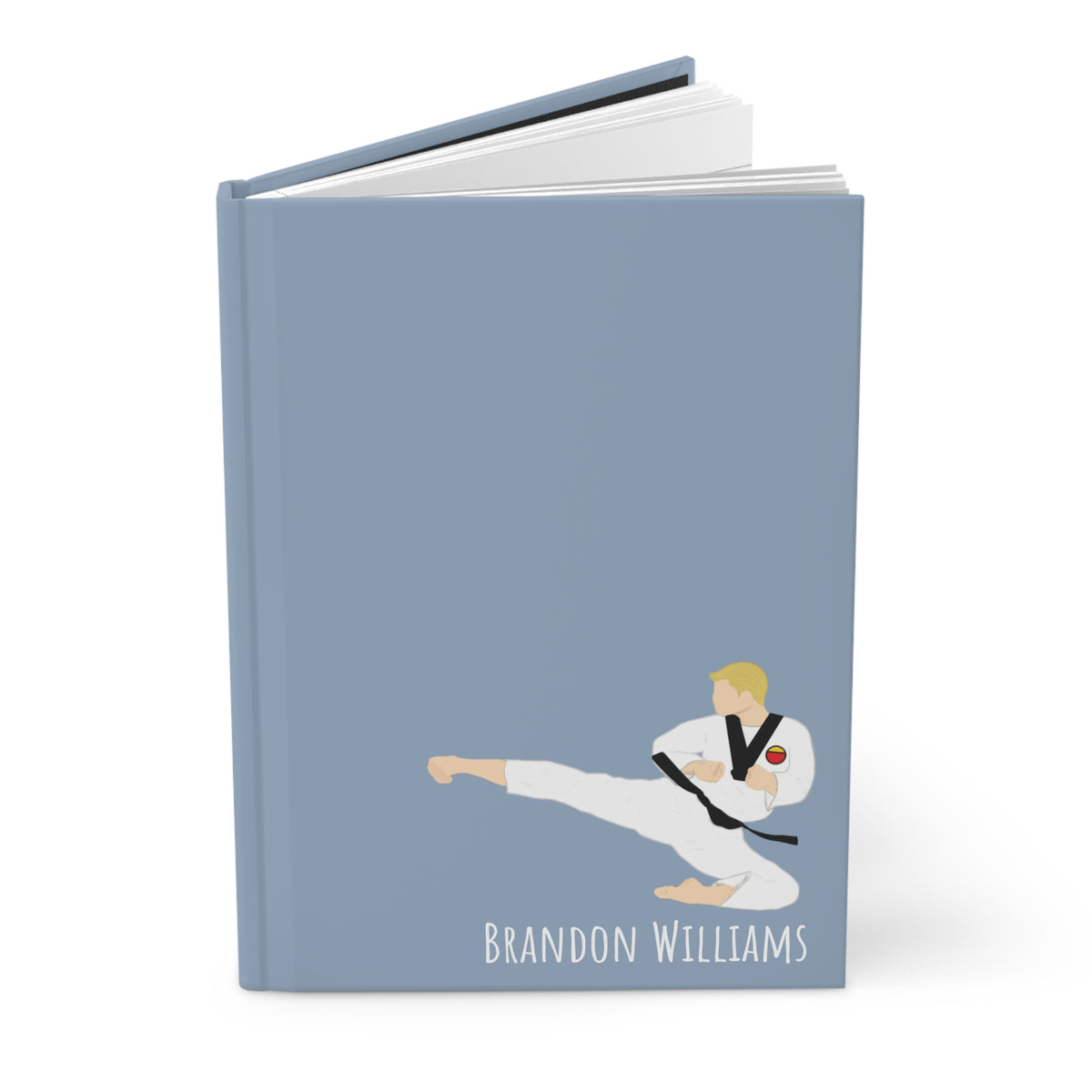 Martial Arts Boy Personalized Blank Lined Journal — Hardback Edition