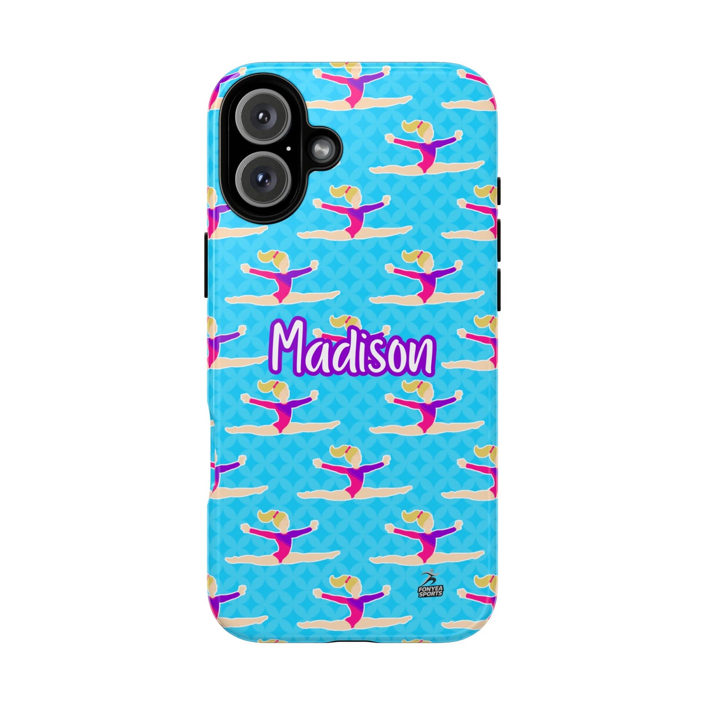 Personalized Gymnast BlueTough Phone Case, Fonyea Sports