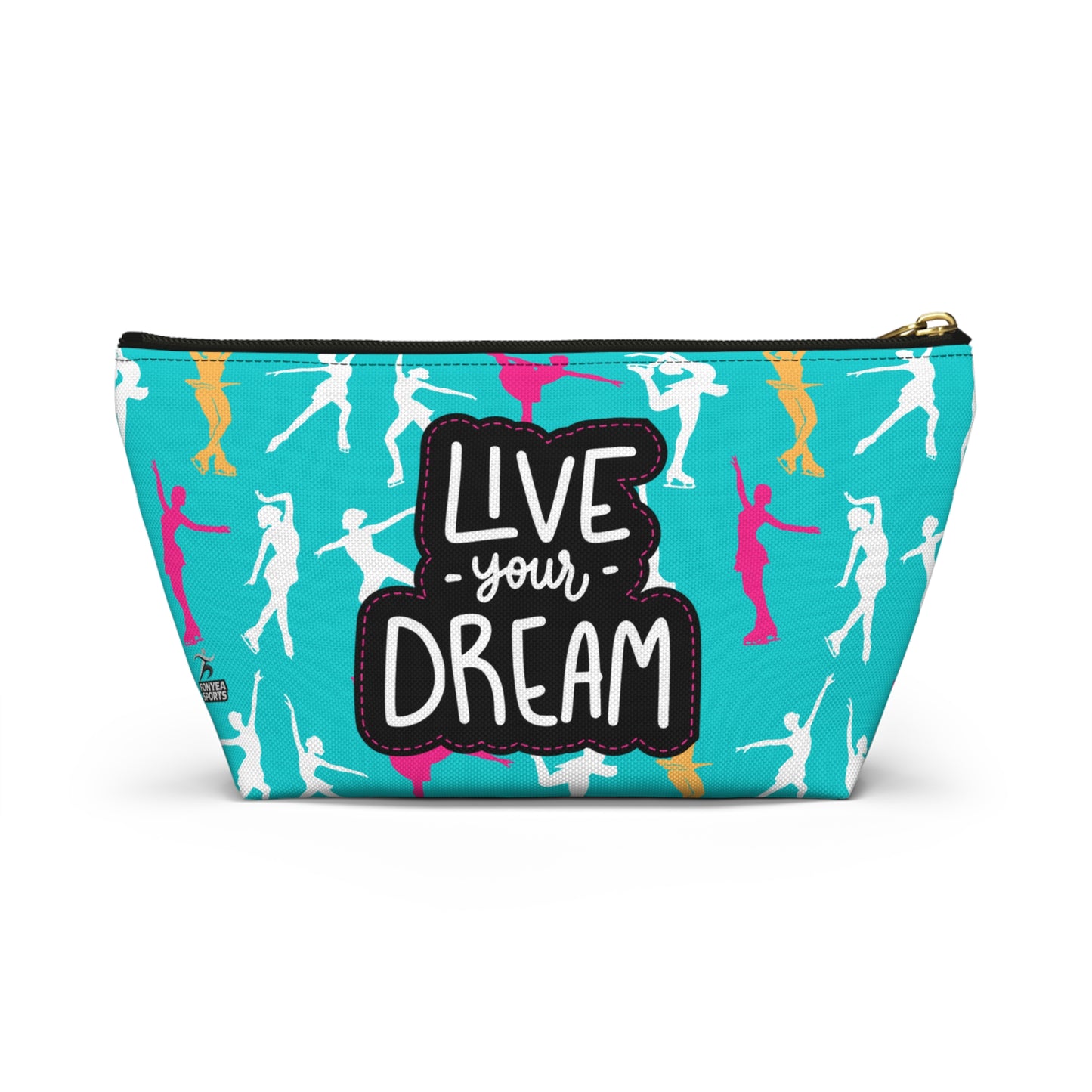 Fonyea Sports Figure Skater Accessory Makeup Pouch Bag