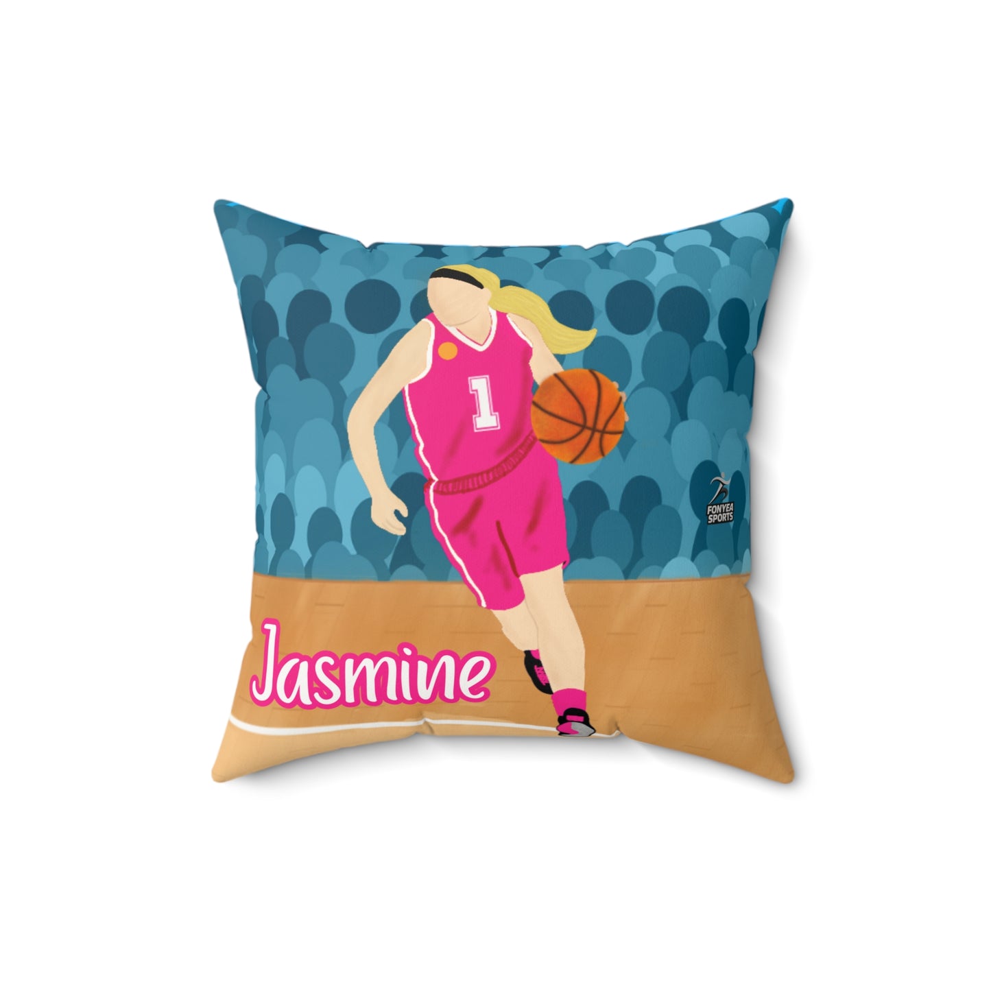 Fonyea Sports Basketball Girl Pillow