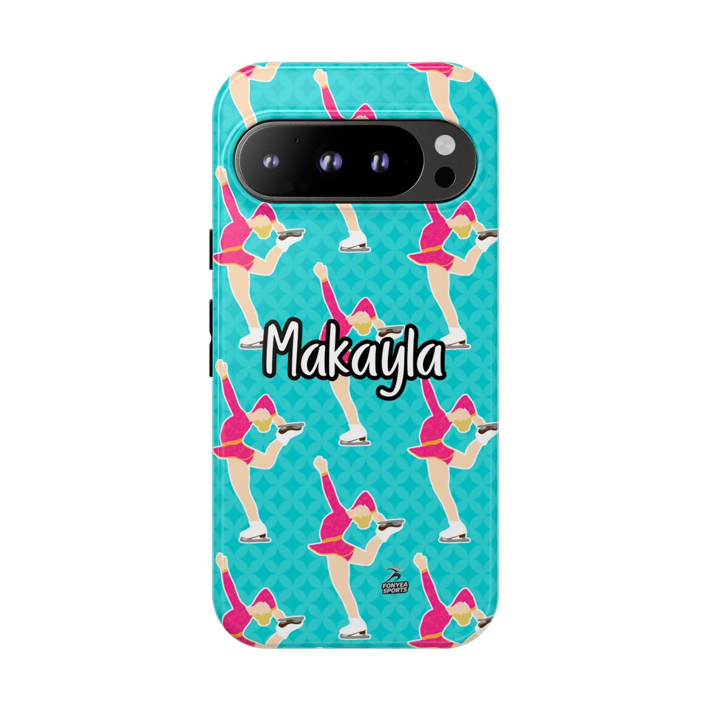 Personalized Figure Ice Skater Girl Tough Phone Case, Fonyea Sports