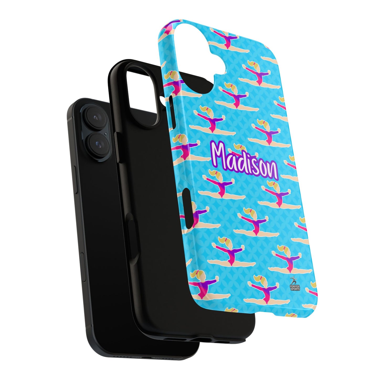 Personalized Gymnast BlueTough Phone Case, Fonyea Sports